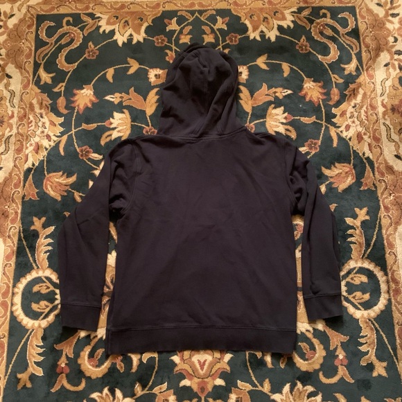 ⏹ Y2K BLACK OAKLEY HOODIE BLUE TILE BIG "O" LOGO MENS SIZE MEDIUM ⏹ - Picture 3 of 8